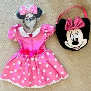 Disney | Costumes | Disney Store Minnie Mouse Costume Dress Wears ...